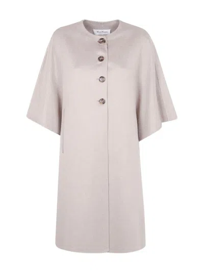 Max Mara Cashmere Cape "moriana" Accessories In Gray