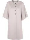 Max Mara Cashmere Cape "moriana" Accessories In Gray