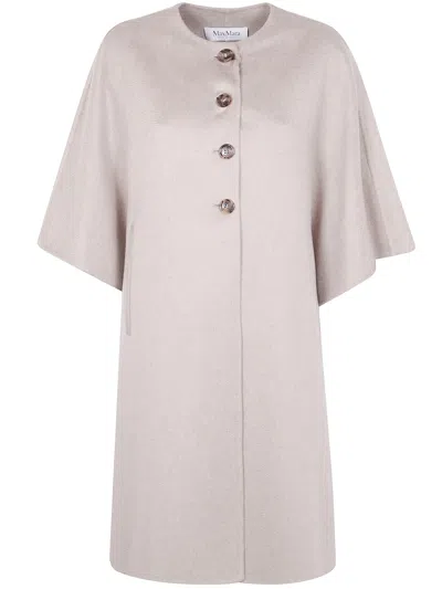 Max Mara Cashmere Cape "moriana" In Neutral