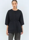 Max Mara Cashmere Cape In Navy