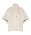 Max Mara Cashmere Cape In Neutral