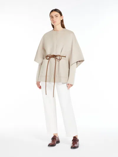 Max Mara Cashmere Cape In Sand