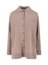 Max Mara Cashmere Cardigan In Neutral