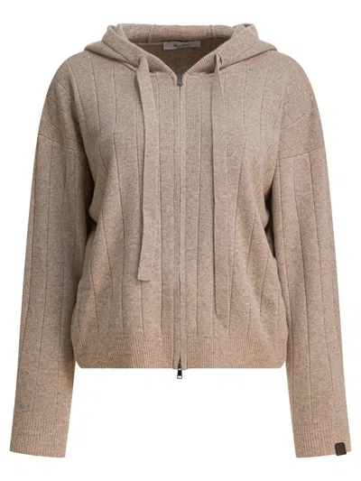 Max Mara Cashmere Cardigan In Brown