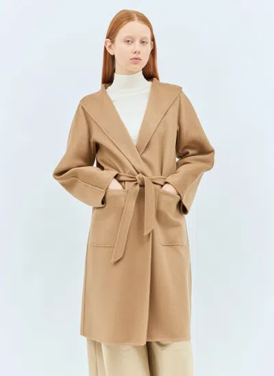 Max Mara Cashmere Cardigan Coat In Beige