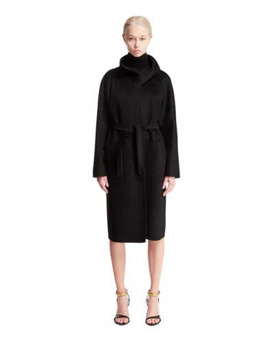 Max Mara Cashmere Cardigan Coat In Black