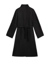 Max Mara Lilia Belted Long-sleeved Coat In Black