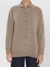 Max Mara Cashmere Cardigan Long Sleeves In Neutral