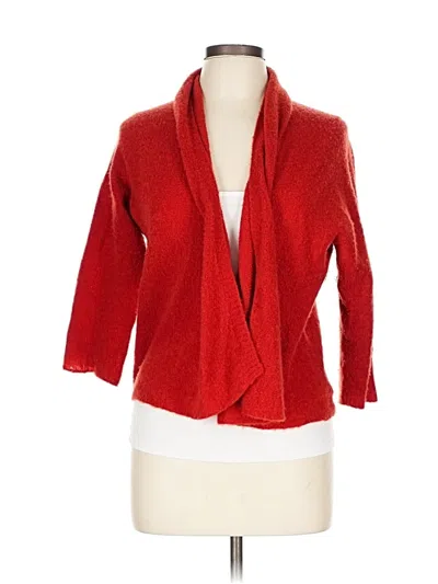 Pre-owned Max Mara Cashmere Cardigan Sweater In Red