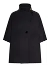 Max Mara Hand-sewn Derrik Cashmere Cape In Black
