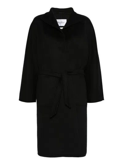 Max Mara Cashmere Coat In Black