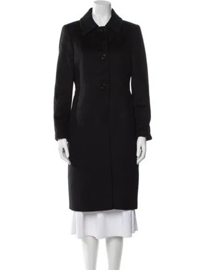 Pre-owned Max Mara Cashmere Coat In Black
