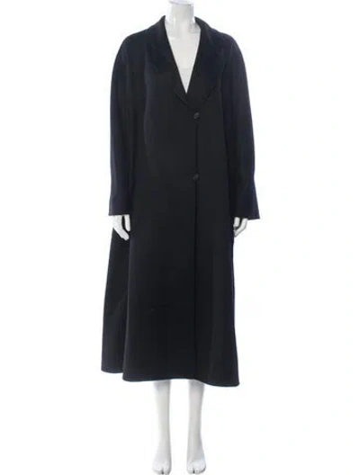 Pre-owned Max Mara Cashmere Coat In Black