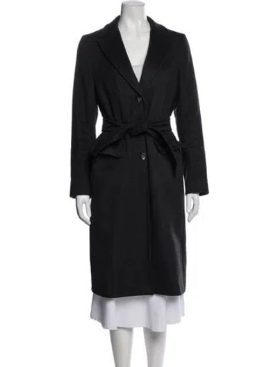 Pre-owned Max Mara Cashmere Coat In Black