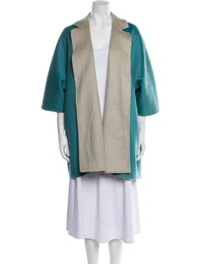 Pre-owned Max Mara Cashmere Coat In Blue