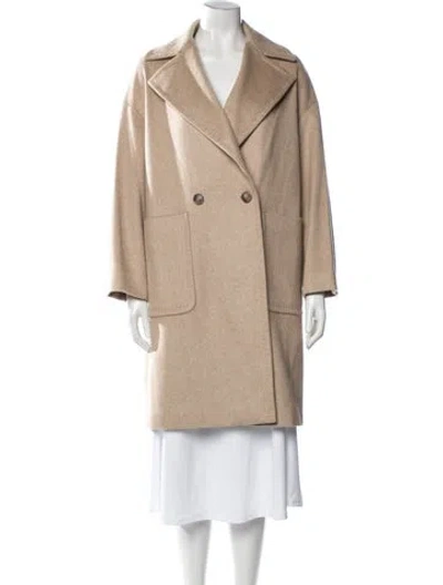 Pre-owned Max Mara Cashmere Coat In Brown