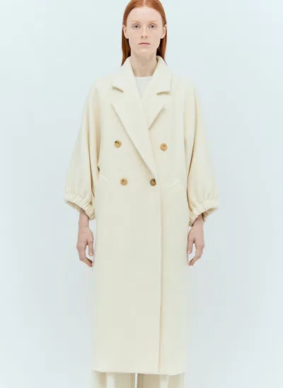 Max Mara Cashmere Coat In Cream