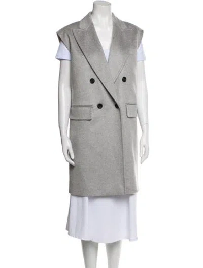 Pre-owned Max Mara Cashmere Coat In Gray