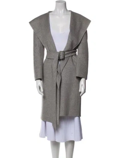 Pre-owned Max Mara Cashmere Coat In Gray