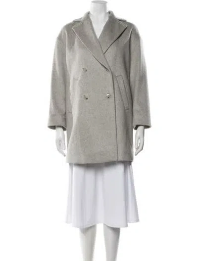 Pre-owned Max Mara Cashmere Coat In Grey