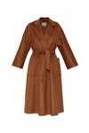Max Mara Wrap Coat In Brown Cashmere In Brown