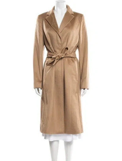 Pre-owned Max Mara Cashmere Coat In Neutral