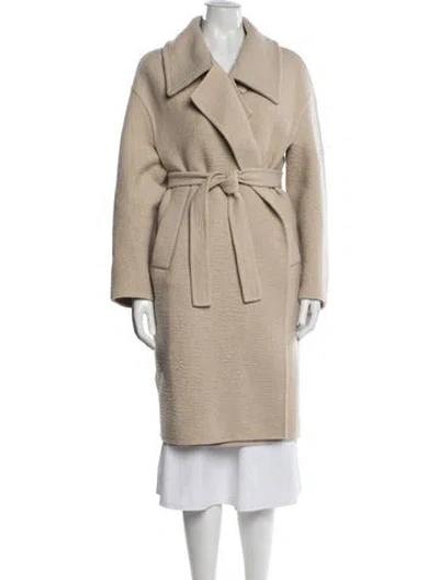 Pre-owned Max Mara Cashmere Coat In Neutral