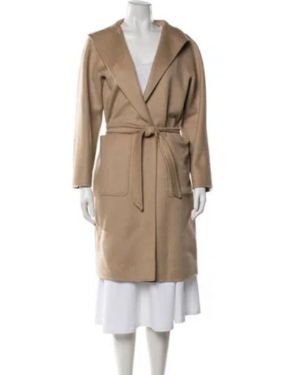 Pre-owned Max Mara Cashmere Coat In Neutral