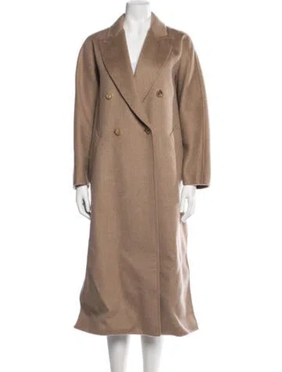 Pre-owned Max Mara Cashmere Coat In Neutral