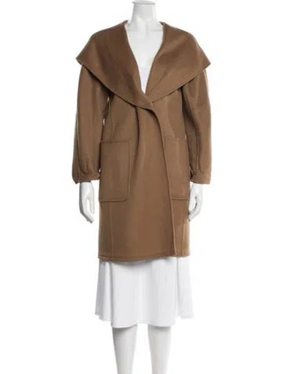 Pre-owned Max Mara Cashmere Coat In Neutrals