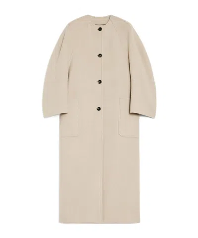Max Mara Cashmere Coat In Nude