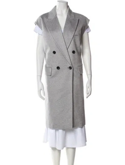 Pre-owned Max Mara Cashmere Coat W/ Tags In Gray