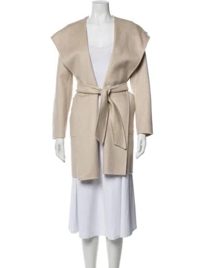 Pre-owned Max Mara Cashmere Coat W/ Tags In Neutral