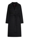 Max Mara Cles Virgin Wool Blend Belted Coat
