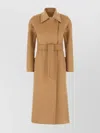 Max Mara Cashmere Coat With Belted Waist And Long Length