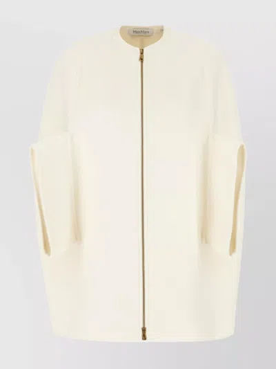 MAX MARA CASHMERE COAT WITH LONG SLEEVES AND STRUCTURED SILHOUETTE