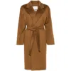 Max Mara Belted Waist Camel Coat With Detachable Belt