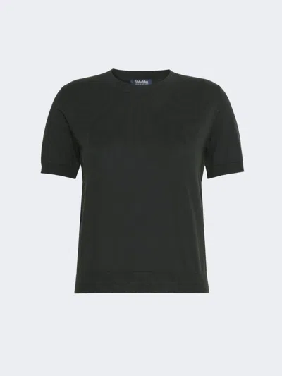 Max Mara Cashmere, Cotton And Silk Yarn Jumper In Dark Green