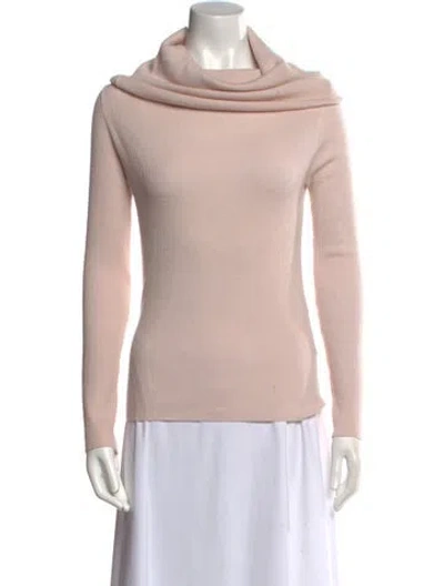 Pre-owned Max Mara Cashmere Cowl Neck Sweater In Neutral