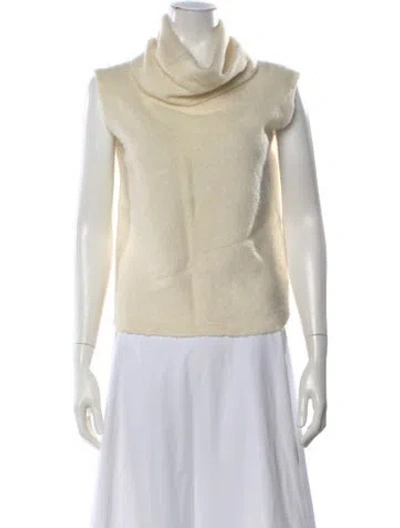 Pre-owned Max Mara Cashmere Cowl Neck Sweater In Neutral