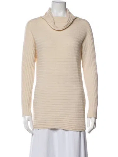 Pre-owned Max Mara Cashmere Cowl Neck Sweater In Pink