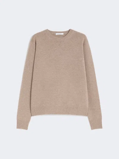 Max Mara Cashmere Crew-neck Jumper In Neutral