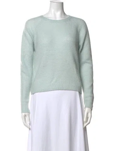 Pre-owned Max Mara Cashmere Crew Neck Sweater In Green