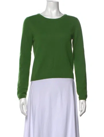 Pre-owned Max Mara Cashmere Crew Neck Sweater In Green