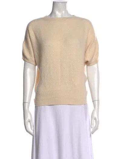 Pre-owned Max Mara Cashmere Crew Neck Sweater In Pink