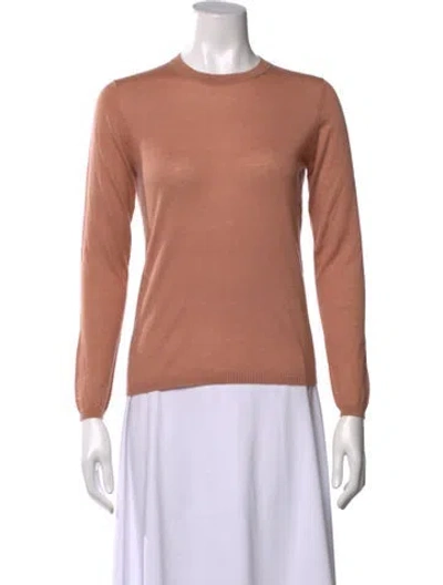 Pre-owned Max Mara Cashmere Crew Neck Sweater In Pink
