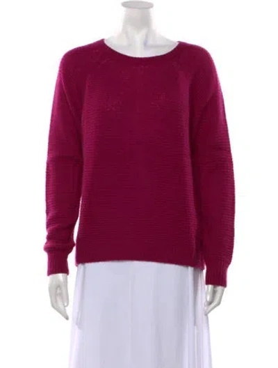 Pre-owned Max Mara Cashmere Crew Neck Sweater In Pink