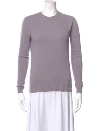 Pre-owned Max Mara Cashmere Crew Neck Sweater In Purple