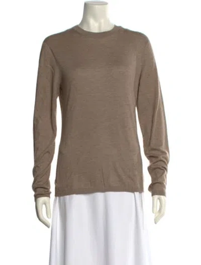 Pre-owned Max Mara Cashmere Crew Neck Sweater W/ Tags In Neutral