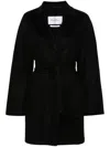Max Mara Cashmere Double-breasted Coat In Black